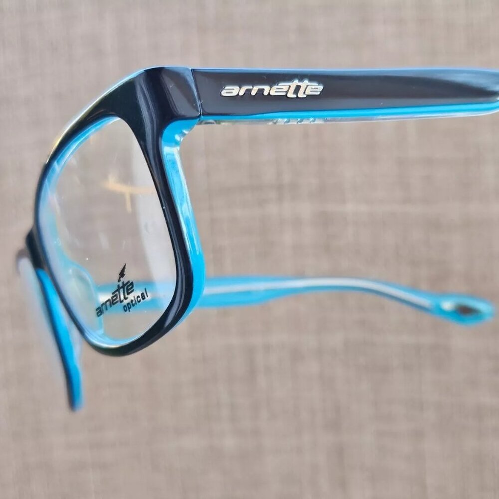 Arnette Optical Men Eyeglasses MOD7038 Black/Blue 51[]16 130 Glasses NEW